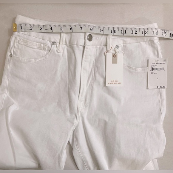 NWT Good American Good Legs Skinny White Jeans Size 10 - Picture 10 of 14